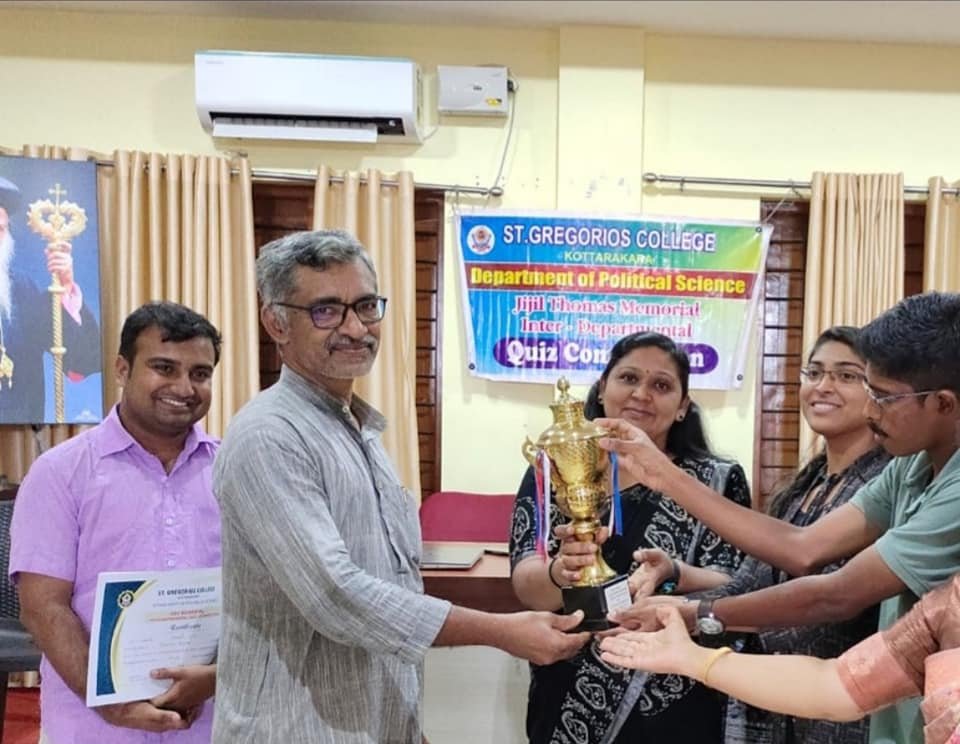 The Department of Political Science hosted the Fifth annual Jijil Thomas Memorial Interdepartmental Quiz on 21/03/23.